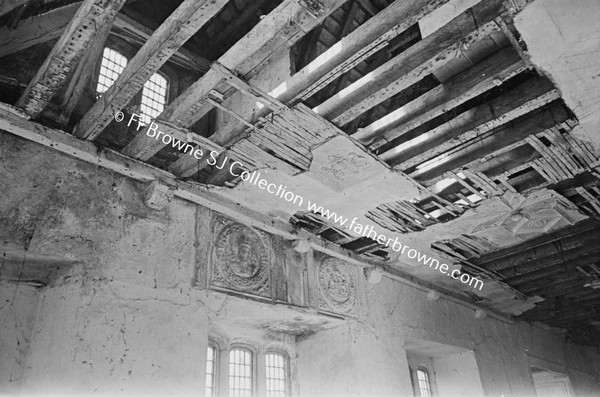 THE CASTLE BANQUETING HALL FRAGMENTS OF CORNICE